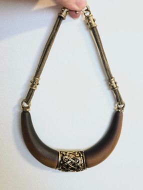 Vintage Bone Shaped Statement Necklace